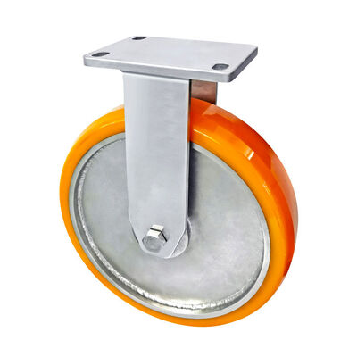 Stainless Steel 304 Ultra Heavy Orange PA Double Ball Bearing Castor Wheel