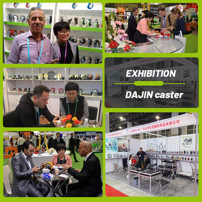 Industrial Heavy Duty 4/5/6/8" Aluminum Core Elastic Rubber Swivel Caster Wheel with Double Ball Bearings and Brake 304 Stainless Steel Black