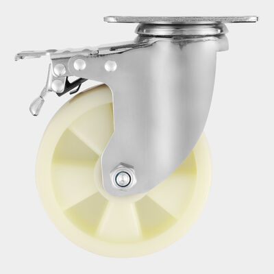 Polypropylene Medium Duty Casters With Top-Plate Mount