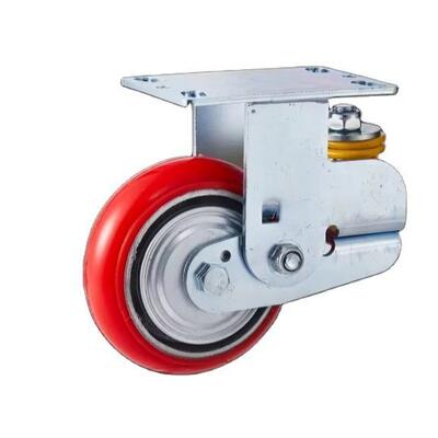 Carrinho industrial resistente com rodízios de PU com absorção de choque