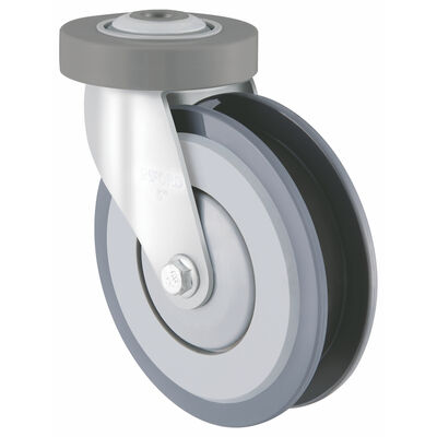 5 Inch Thermoplastic Rubber Wheel, Smooth & Floor‑Friendly shopping trolley walkway caster