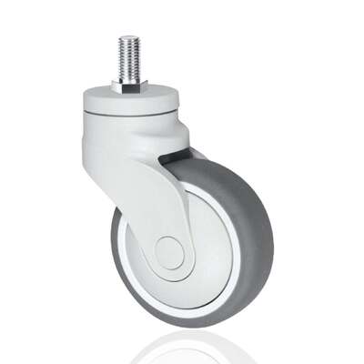 4 Inch (100 mm) Bolt Hole Swivel Caster with Total Lock Brake