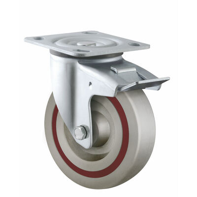 Nylon Double Ball Bearing 200-250kg Load Capacity Industrial Cart Wheels