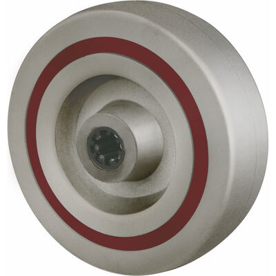 White Polypropylene (PPBN) Double Ball Bearing 200-250kg Load Capacity Industrial Cart Wheels