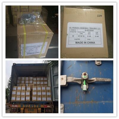 White TPR on Polypropylene Core 160-200kg Load Capacity Institutional Cart Wheels