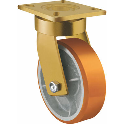 2 Ton (2000 kg) Super Heavy Duty Industrial Caster Wheels – High Load PU/Metal Mobility