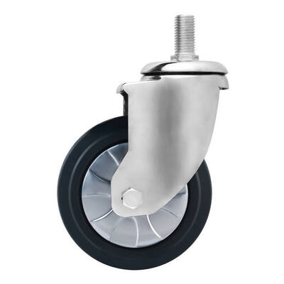 100 mm Industrial Mid‑Heavy Duty Caster Wheels – Smooth Rolling Thermoplastic Rubber Mobility Wheels